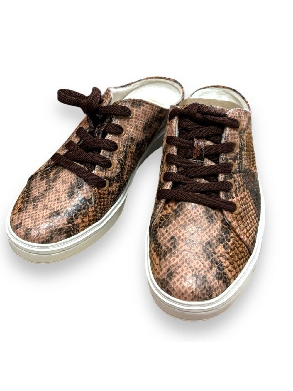 NEW! Soul Naturalizer Pink Snake Print Slip On Sneakers - Size 7W